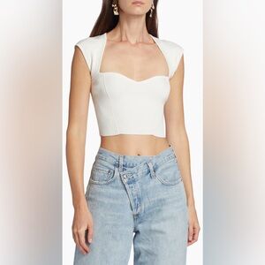 SIMKHAI Abia Cropped Top. Large